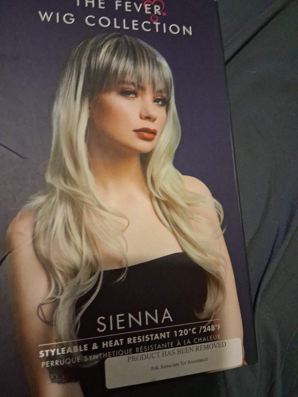 Fever Sienna Blonde Ombre Long Layered Wig with Bangs